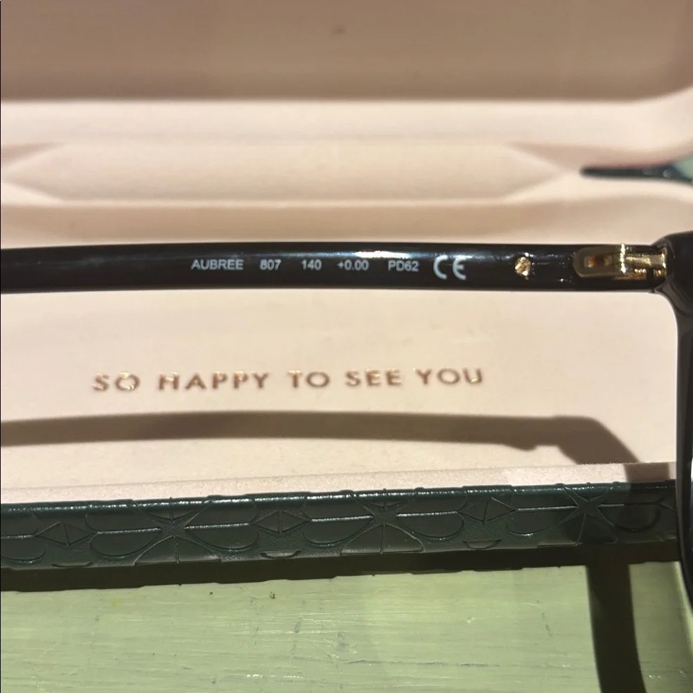 Kate Spade ♠️ Aubree 53mm Blue Light blocking reading eye glasses in black frame
